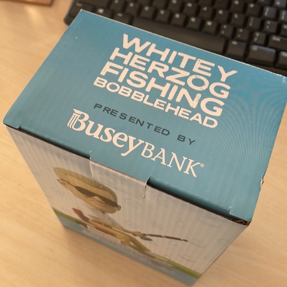NIB Whitey Herzog Fishing Bobblehead NEW - Picture 3 of 5
